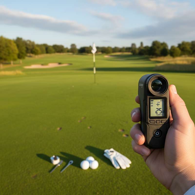 Entfernungsmesser im Einsatz