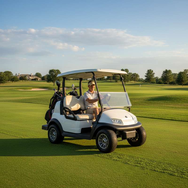 Elektrischer Golf Cart Akku und Ladetechnik