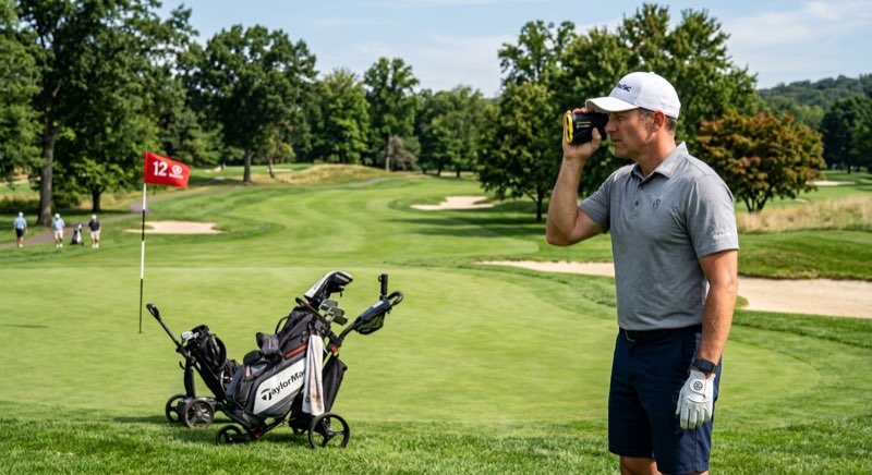 TecTecTec VPRO500 Golf Laser Distanzmesser in Aktion