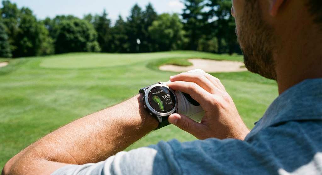Golf GPS Uhr Features Virtual Caddie Schlag Tracking