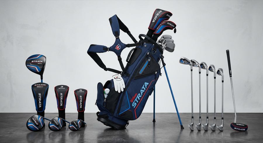 Wilson Strata Golf Set für Anfänger — komplettes Schläger-Set mit Tasche