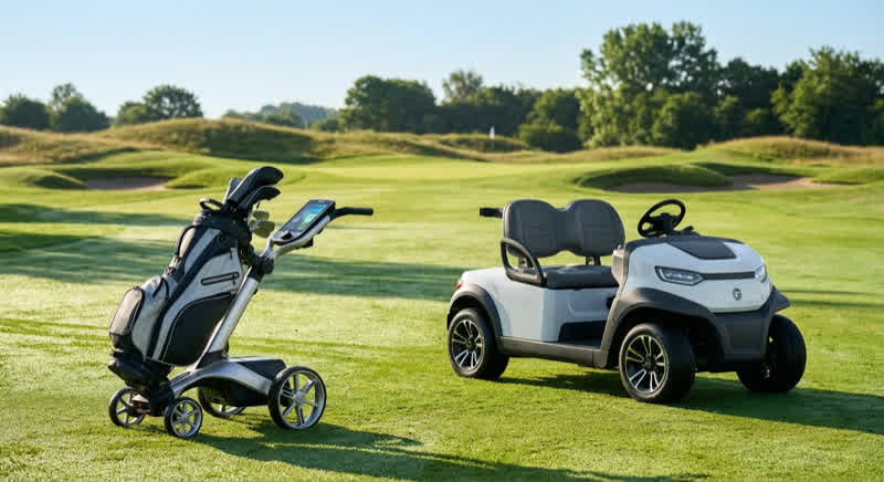 Golftrolley kaufen 2026 — Elektro-Trolley auf dem Golfplatz